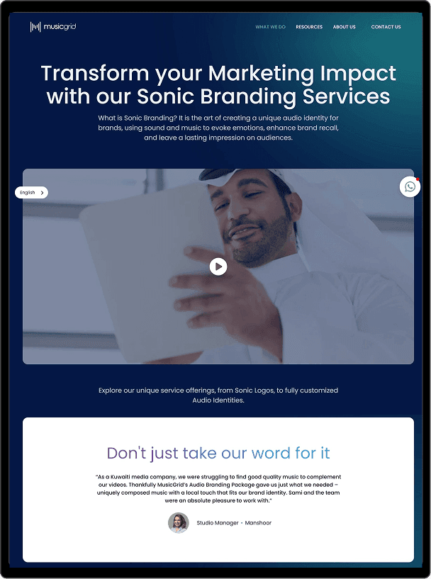 MusicGrid — App Design & Development case study by Hovi Digital Lab