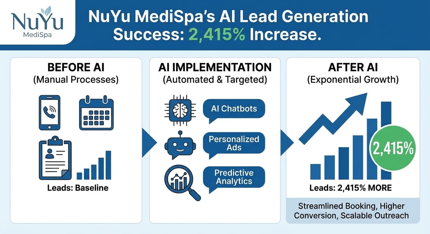 How NuYu MediSpa Generated 2,415% More Leads With AI — Case Studies article