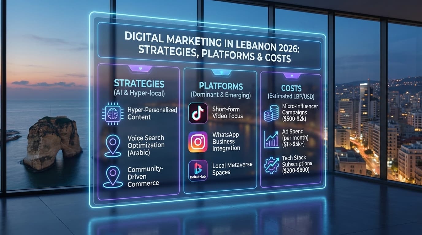 Digital Marketing in Lebanon: Strategies, Platforms & Costs for 2026