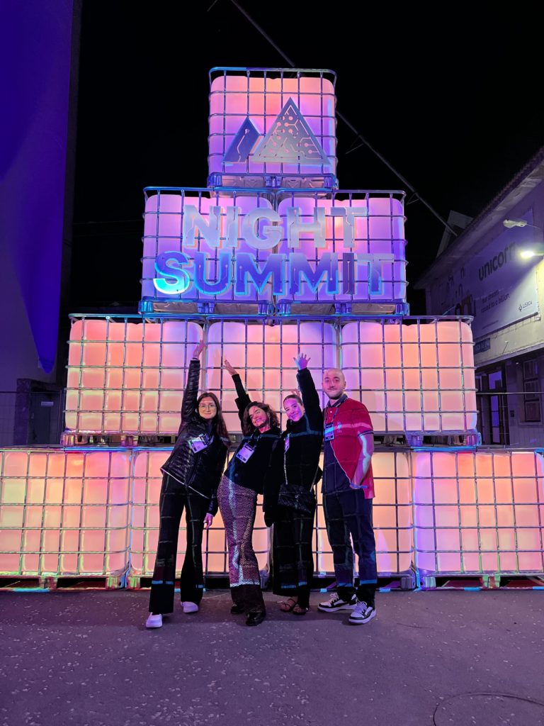 The Hovers at one of the night events of Web Summit 2022.